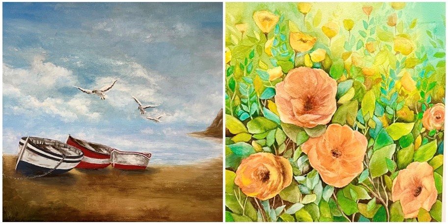 NOW SHOWING: Watercolor and Acrylic Artist, Ishrat Abid