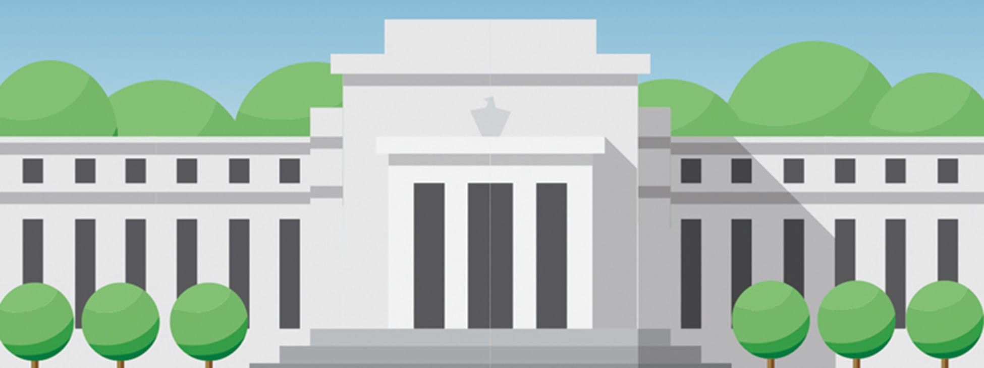 Stylized picture of a government building